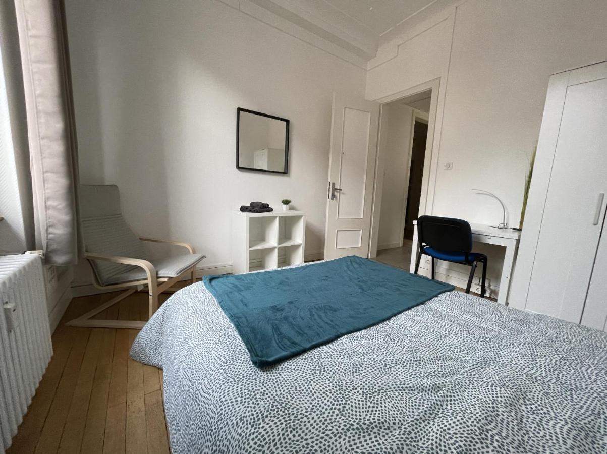 Chambres Privees -Private Room- Dans Un Spacieux Appartement - 100M2 Centre Proche Gare Mulhouse Eksteriør bilde