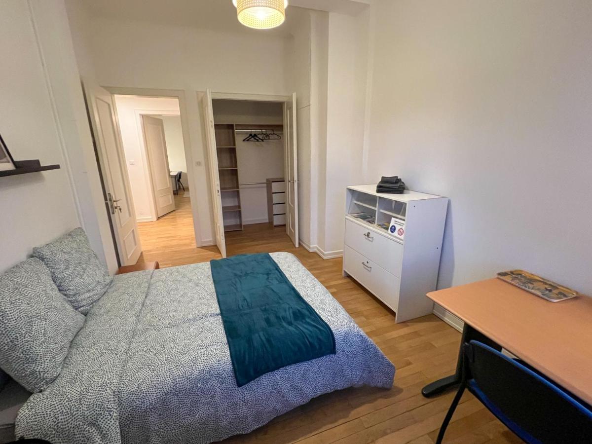 Chambres Privees -Private Room- Dans Un Spacieux Appartement - 100M2 Centre Proche Gare Mulhouse Eksteriør bilde